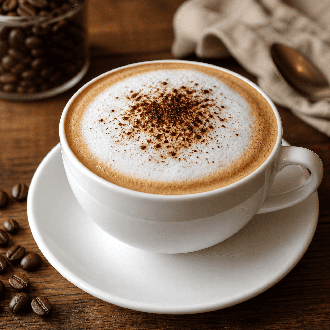Cappuccino dari Simetri Home Coffee Roasters