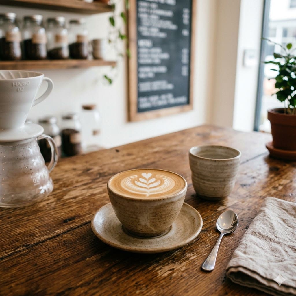 Latte dari Simetri Home Coffee Roasters